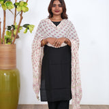 Cherry blossom pure cotton dupatta