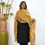 Mustard pure cotton dupatta