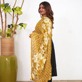 Mustard pure cotton dupatta