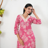Flamingo V neck co-ords set