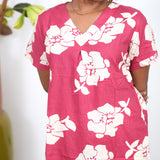 Red roses cotton lounge-sleep wear