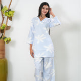 Baby blue viscose co-ord set