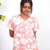 Baby pink cotton lounge-sleep wear