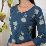 Midnight blue katha co-ord set