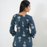 Midnight blue katha co-ord set