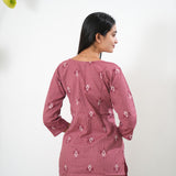 Mauve katha co-ord set