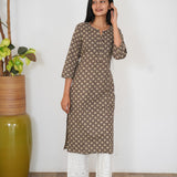 Chocolate cotton kurti