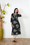 Green fern cotton kurta