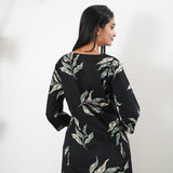 Green fern cotton kurta