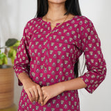 Berry cotton kurti