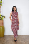 Garnet cotton co-ords set(attached sleeves)