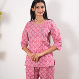 Fuchsia cotton lounge sleep wear