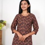 Cocoa cotton short kurti