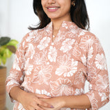 Caramel pintex short kurti