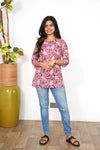 Rust brown short kurti