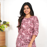 Rust brown short kurti