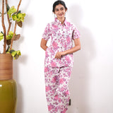 Flora pure cotton night suit