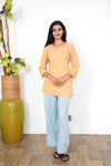 Sandalwood cotton short kurti