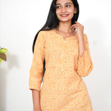 Sandalwood cotton short kurti