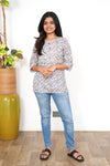Bell flower cotton short kurti