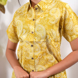 Mustard pure cotton night suit