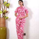 Strawberry pure cotton night suit
