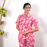 Strawberry pure cotton night suit