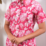 Strawberry pure cotton night suit