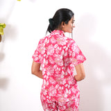 Strawberry pure cotton night suit