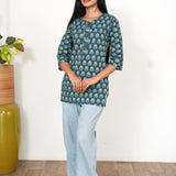 Nadhi cotton short kurti
