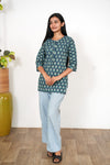 Nadhi cotton short kurti