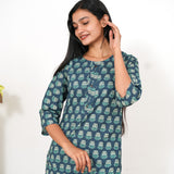 Nadhi cotton short kurti