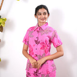 Pink pure cotton night suit