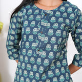 Nadhi cotton short kurti