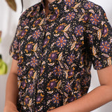 Black and mustard pure cotton night suit