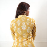 Turmeric V neck  cotton co-ords set