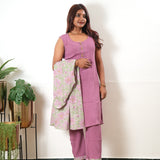Pink floral overcoat cotton co-ords set
