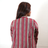 Red muslin kurta