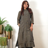 Brown muslin kurta