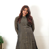 Brown muslin kurta