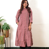 Mauve muslin kurta
