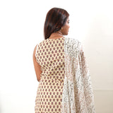 Ivory butta cotton suit set