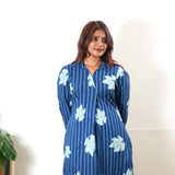 Indigo maple cotton kurta