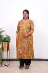 Mustard pintex maternity nursing wear