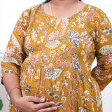 Mustard pintex maternity nursing wear