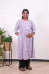 Lavender paisley maternity nursing wear
