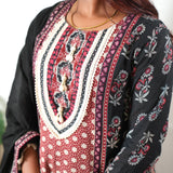 Begum crepe a-line suit set