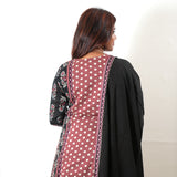 Begum crepe a-line suit set