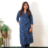 Blue flora cotton co-ords set