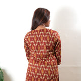 Rust orange geometric cotton co-ords set
